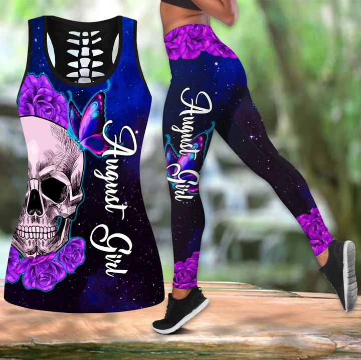 Skull Personalized Combo Leggings And Tank 214