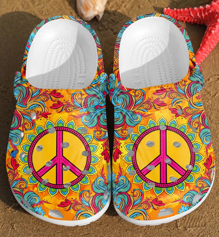 Hippie All We Need Is Peace Clog 083
