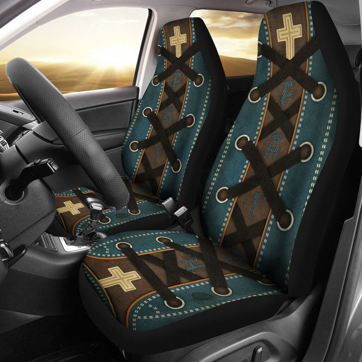 Jesus Faith Shoelace Car Seat Covers 92