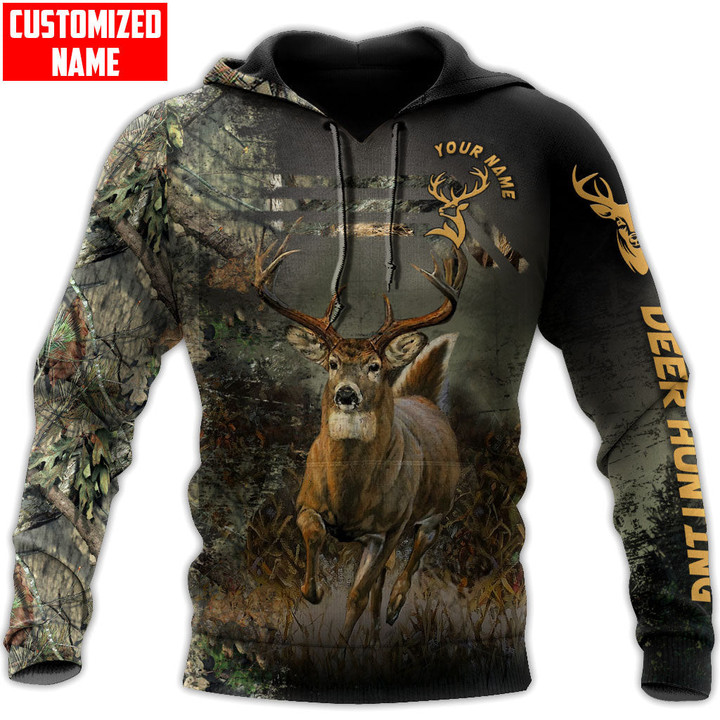 Personalized Name Deer Hunting Camo Unisex Shirts Tmarc Tee