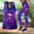 Skull Butterfly Tank Top And Leggings