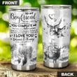 Gift For Boyfriend From Girlfriend Buck And Doe Tumbler The Day I Met You