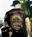 Trucker Container T-shirt In God We Trust