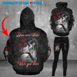 Personalized Gift For Couple Sugar Skull 3D Hoodie And Leggings You And Me