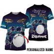 Personalized Drummer Purple Lover T-shirt Trust Me