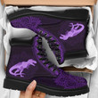 Dinosaur Mandala Purple Classic Boots