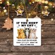 Cat Lover Ornament If You Hurt My Cat