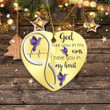 Hummingbird Purple God Has You In His Arms Ornament