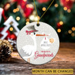 Pregnancy Announcement Grandparents Christmas Ornament