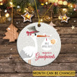 Pregnancy Announcement Grandparents Christmas Ornament