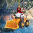 Bulldozer Christmas Light Shape Ornament PANORPG0023