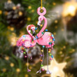 Flamingo Light Christmas Shape Ornament  PANORN0055