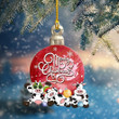 Cow Christmas Ball Shape Ornament