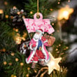 Breast Cancer - Santa Shape Ornament