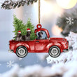 German ShorthaiRed Car Christmas Ornament