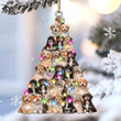Havanese Lovely Tree Christmas 2 sides Ornament P303 PANORPG0070