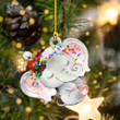 Elephant Christmas Light Shape Ornament