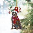 Pitbull Christmas Light Shape Ornament