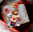 Wine Snowman Christmas Shape Ornament
