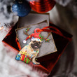 French Bulldog Christmas Lights Shape Ornament