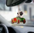 Pug drive car gift for pug lover ornament
