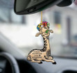 Giraffe freaking love giraffe lovers two sided ornament