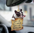 French bulldog Get in Sit down 2 sides Ornament P303 PANORPG0174