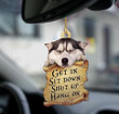 Siberian husky Get in Sit down 2 sides Ornament