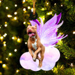 Pitbull and wings gift for her gift for him gift for Pitbull lover ornament