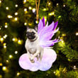 Pug and wings gift for her gift for him gift for Pug lover ornament