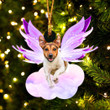 Jack Russel and wings gift for her gift for him gift for Jack Russel lover ornament