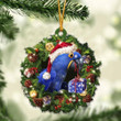 Hyacinth macaw and Christmas gift for her gift for him gift for Hyacinth macaw lover ornament