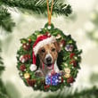 Jack Russell Terrier and Christmas gift for her gift for him gift for Jack Russell Terrier lover ornament