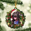 Chocolate Labrador Retriever and Christmas gift for her gift for him gift for Chocolate Labrador Retriever lover ornament