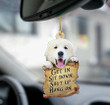 Great Pyrenees get in two sided ornament