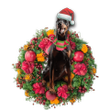 Doberman Christmas Ornament 2