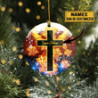 Personalized Cross Christmas Ornament