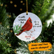 Personalized Cardinal Christmas Ornament
