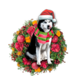 Husky Christmas Ornament 4