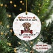 Personalized Dog I Tried To Be Good But I Take After My Mommy Christmas Ornament