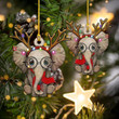 Elephants Christmas Ornament