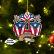 Personalized Puerto Rico Christmas Ornament