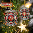 Personalized Firefighter Christmas Ornament