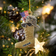 Personalized Veteran Christmas Ornament