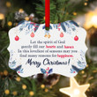 Merry Christmas Aluminium Ornament - Let The Spirit Of God Gently Fill Our Hearts