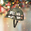 Army Helmet Christmas Ornament