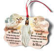 Christmas In Heaven - Loving Angels And Jesus Aluminium Ornament