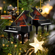 Personalized Grand Piano Christmas Ornament