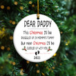 Personalized Dear Daddy Christmas Ornament