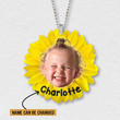 Personalized Sunflower Baby Face Christmas Ornament